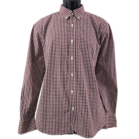 UNTUCKit Slim Fit Plaid Long Sleeve Button Down Cotton Shirt – Men’s Size Large - Picture 1 of 14